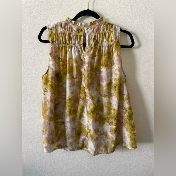 Joie light green and white high neck tank top - Picture 4 of 4